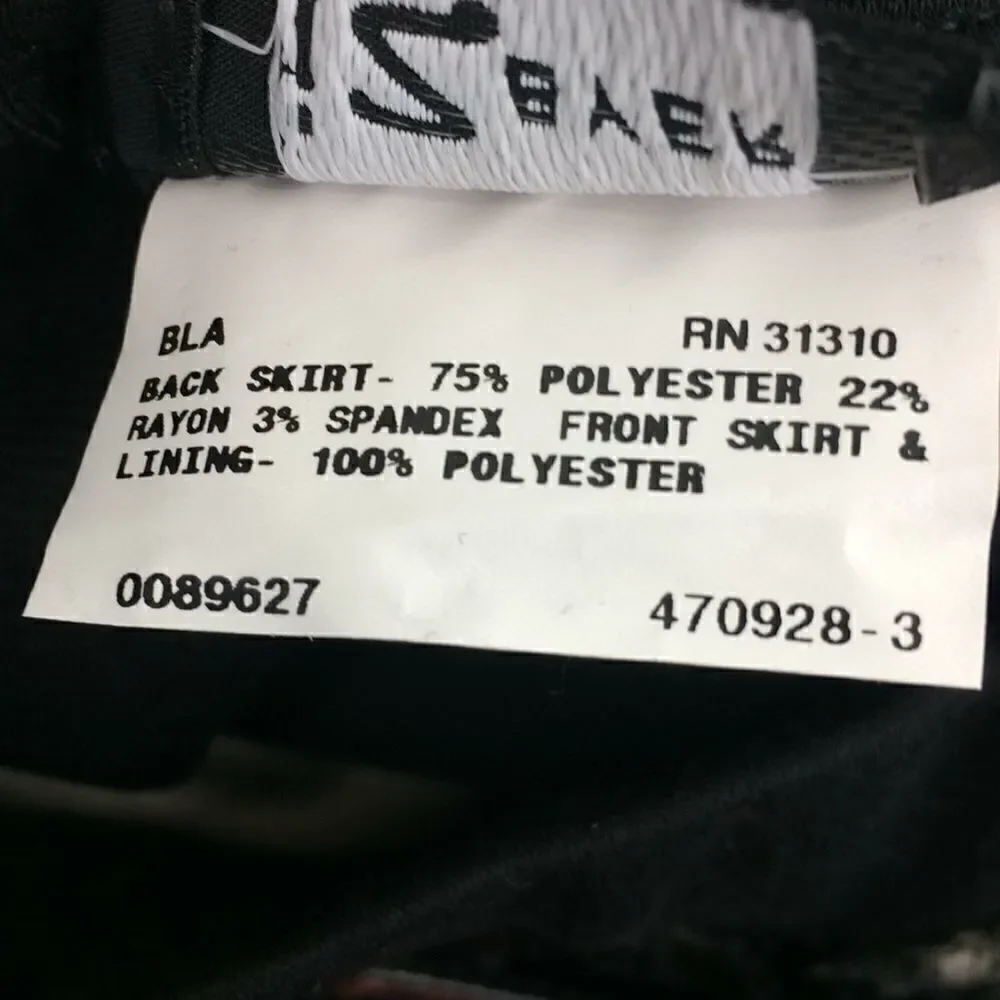 IZ Byer black jersey sequin skirt